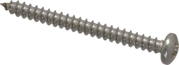 Value Collection - #6 Pan Head Phillips Sheet Metal Screw - Stainless Steel, 1-1/2" Length Under Head, Grade 18-8 - Apex Tool & Supply