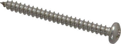 Value Collection - #6 Pan Head Phillips Sheet Metal Screw - Stainless Steel, 1-1/2" Length Under Head, Grade 18-8 - Apex Tool & Supply