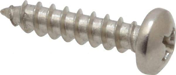 Value Collection - #8 Pan Head Phillips Sheet Metal Screw - Stainless Steel, 3/4" Length Under Head, Grade 18-8 - Apex Tool & Supply