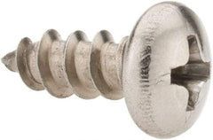 Value Collection - #10 Pan Head Phillips Sheet Metal Screw - Stainless Steel, 1/2" Length Under Head, Grade 18-8 - Apex Tool & Supply