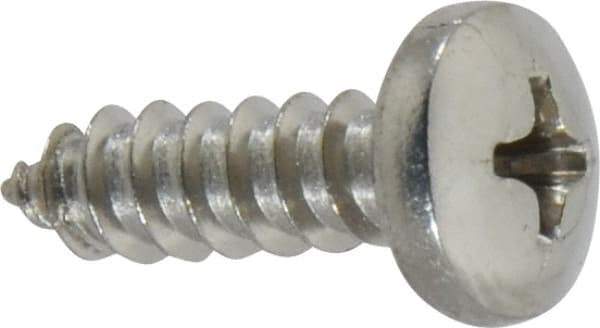 Value Collection - #10 Pan Head Phillips Sheet Metal Screw - Stainless Steel, 5/8" Length Under Head, ASME B18.6.3 & ASME B18.6.4, Grade 18-8 - Apex Tool & Supply
