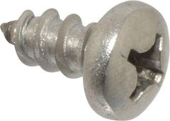 Value Collection - #12 Pan Head Phillips Sheet Metal Screw - Stainless Steel, 1/2" Length Under Head, Grade 18-8 - Apex Tool & Supply