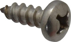 Value Collection - #12 Pan Head Phillips Sheet Metal Screw - Stainless Steel, 5/8" Length Under Head, Grade 18-8 - Apex Tool & Supply