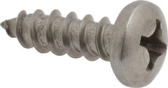 Value Collection - #12 Pan Head Phillips Sheet Metal Screw - Stainless Steel, 3/4" Length Under Head, Grade 18-8 - Apex Tool & Supply