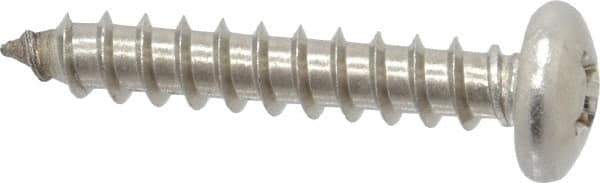 Value Collection - #12 Pan Head Phillips Sheet Metal Screw - Stainless Steel, 1-1/4" Length Under Head, Grade 18-8 - Apex Tool & Supply