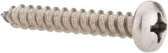 Value Collection - #12 Pan Head Phillips Sheet Metal Screw - Stainless Steel, 1-1/2" Length Under Head, Grade 18-8 - Apex Tool & Supply