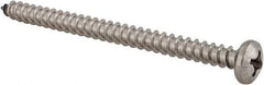 Value Collection - #12 Pan Head Phillips Sheet Metal Screw - Stainless Steel, 3" Length Under Head, Grade 18-8 - Apex Tool & Supply