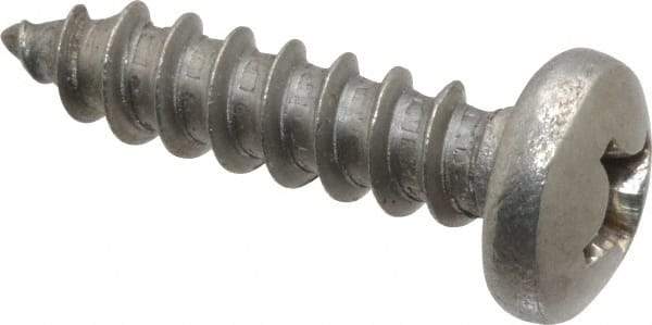 Value Collection - #14 Pan Head Phillips Sheet Metal Screw - Stainless Steel, 1" Length Under Head, Grade 18-8 - Apex Tool & Supply