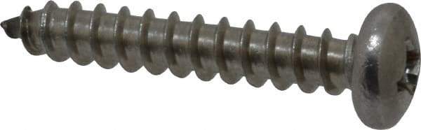 Value Collection - #14 Pan Head Phillips Sheet Metal Screw - Stainless Steel, 1-1/2" Length Under Head, Grade 18-8 - Apex Tool & Supply
