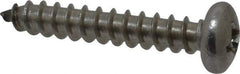 Value Collection - #14 Pan Head Phillips Sheet Metal Screw - Stainless Steel, 1-1/2" Length Under Head, Grade 18-8 - Apex Tool & Supply