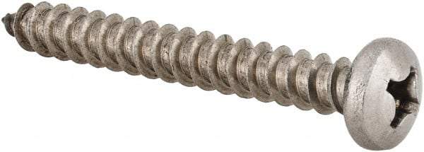 Value Collection - #14 Pan Head Phillips Sheet Metal Screw - Stainless Steel, 2" Length Under Head, Grade 18-8 - Apex Tool & Supply