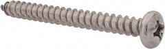 Value Collection - #14 Pan Head Phillips Sheet Metal Screw - Stainless Steel, 2-1/2" Length Under Head, Grade 18-8 - Apex Tool & Supply
