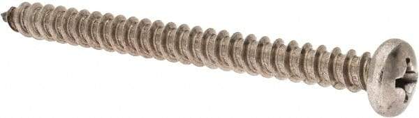 Value Collection - #14 Pan Head Phillips Sheet Metal Screw - Stainless Steel, 3" Length Under Head, Grade 18-8 - Apex Tool & Supply