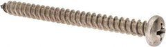 Value Collection - #14 Pan Head Phillips Sheet Metal Screw - Stainless Steel, 3" Length Under Head, Grade 18-8 - Apex Tool & Supply