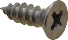 Value Collection - #4 Flat Head Phillips Sheet Metal Screw - Stainless Steel, 3/8" OAL, Grade 18-8 - Apex Tool & Supply
