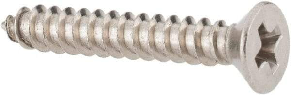 Value Collection - #4 Flat Head Phillips Sheet Metal Screw - Stainless Steel, 3/4" OAL, Grade 18-8 - Apex Tool & Supply