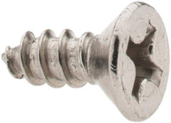 Value Collection - #6 Flat Head Phillips Sheet Metal Screw - Stainless Steel, 3/8" OAL, Grade 18-8 - Apex Tool & Supply