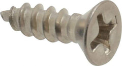 Value Collection - #6 Flat Head Phillips Sheet Metal Screw - Stainless Steel, 1/2" OAL, Grade 18-8 - Apex Tool & Supply