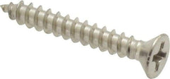 Value Collection - #6 Flat Head Phillips Sheet Metal Screw - Stainless Steel, 1" OAL, Grade 18-8 - Apex Tool & Supply