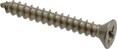 Value Collection - #8 Flat Head Phillips Sheet Metal Screw - Stainless Steel, 1-1/4" OAL, Grade 18-8 - Apex Tool & Supply