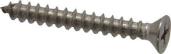 Value Collection - #10 Flat Head Phillips Sheet Metal Screw - Stainless Steel, 1-1/2" OAL, Grade 18-8 - Apex Tool & Supply