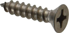 Value Collection - #12 Flat Head Phillips Sheet Metal Screw - Stainless Steel, 1" OAL, Grade 18-8 - Apex Tool & Supply