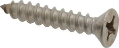 Value Collection - #12 Flat Head Phillips Sheet Metal Screw - Stainless Steel, 1-1/4" OAL, Grade 18-8 - Apex Tool & Supply