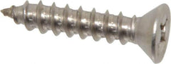Value Collection - #14 Flat Head Phillips Sheet Metal Screw - Stainless Steel, 1-1/4" OAL, ASME B18.6.3, Grade 18-8 - Apex Tool & Supply