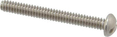 Value Collection - #6-32 UNC, 1-1/4" Length Under Head Slotted Drive Machine Screw - Round Head, Grade 18-8 Stainless Steel, Uncoated, Without Washer - Apex Tool & Supply