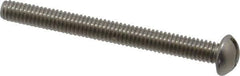 Value Collection - #8-32 UNC, 1-3/4" Length Under Head Slotted Drive Machine Screw - Round Head, Grade 18-8 Stainless Steel, Uncoated, Without Washer - Apex Tool & Supply