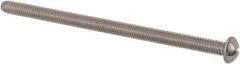 Value Collection - #8-32 UNC, 3" Length Under Head Slotted Drive Machine Screw - Round Head, Grade 18-8 Stainless Steel, Uncoated, Without Washer - Apex Tool & Supply