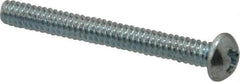 Value Collection - #10-32 UNF, 1" Length Under Head Slotted Drive Machine Screw - Round Head, Grade 18-8 Stainless Steel, Uncoated, Without Washer - Apex Tool & Supply