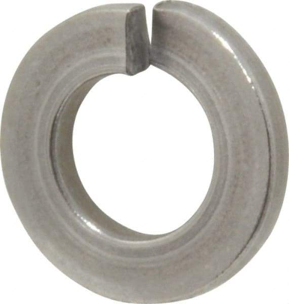 Value Collection - 1/4", 0.062" Thick Split Lock Washer - 18-8 Stainless Steel, 0.252" Min ID, 0.26" Max ID, 0.25" Min OD, 0.487" Max OD - Apex Tool & Supply
