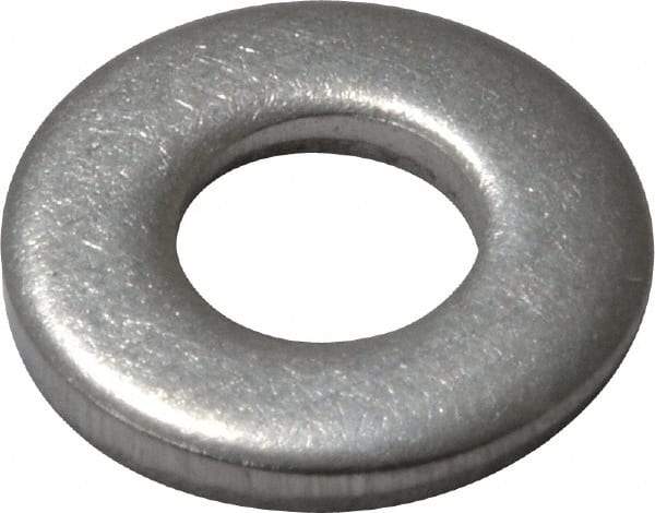 Value Collection - #10 Screw, Grade 18-8 Stainless Steel Standard Flat Washer - 7/32" ID x 1/2" OD, 0.049" Thick - Apex Tool & Supply