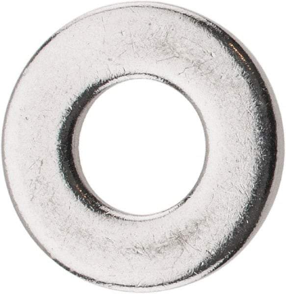 Value Collection - 1/4" Screw, Grade 18-8 Stainless Steel Standard Flat Washer - 9/32" ID x 5/8" OD, 0.045" Thick - Apex Tool & Supply