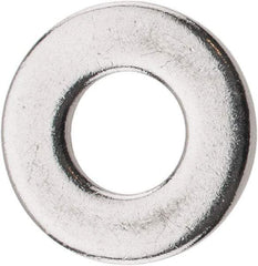 Value Collection - 1/4" Screw, Grade 18-8 Stainless Steel Standard Flat Washer - 9/32" ID x 5/8" OD, 0.045" Thick - Apex Tool & Supply