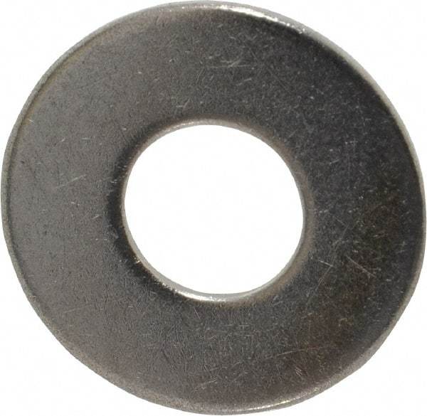 Value Collection - 7/16" Screw, Grade 18-8 Stainless Steel Standard Flat Washer - 1/2" ID x 1-1/4" OD, 0.083" Thick - Apex Tool & Supply