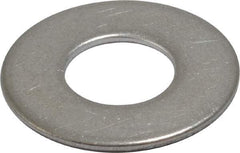 Value Collection - 1/2" Screw, Grade 18-8 Stainless Steel Standard Flat Washer - 17/32" ID x 1-1/16" OD, 0.095" Thick - Apex Tool & Supply