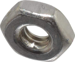 Value Collection - #2-56 UNC Stainless Steel Right Hand Machine Screw Hex Nut - 3/16" Across Flats, 1/16" High, Uncoated - Apex Tool & Supply