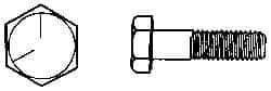 Value Collection - 3/8-24 UNF, 3" Length Under Head Hex Head Cap Screw - Partially Threaded, Grade 18-8 Stainless Steel, Uncoated, 9/16" Hex - Apex Tool & Supply