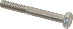 Value Collection - 1/4-20 UNC, 2" Length Under Head Hex Head Cap Screw - Grade 18-8 Stainless Steel, 7/16" Hex - Apex Tool & Supply
