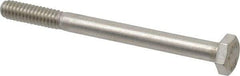Value Collection - 1/4-20 UNC, 3" Length Under Head Hex Head Cap Screw - Grade 18-8 Stainless Steel, 7/16" Hex - Apex Tool & Supply