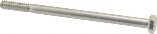 Value Collection - 1/4-20 UNC, 4" Length Under Head Hex Head Cap Screw - Grade 18-8 Stainless Steel, 7/16" Hex - Apex Tool & Supply