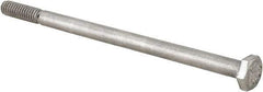 Value Collection - 1/4-20 UNC, 4-1/2" Length Under Head Hex Head Cap Screw - Grade 18-8 Stainless Steel, 7/16" Hex - Apex Tool & Supply