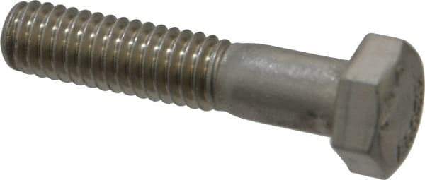 Value Collection - 5/16-18 UNC, 1-1/2" Length Under Head Hex Head Cap Screw - Grade 18-8 Stainless Steel, 1/2" Hex - Apex Tool & Supply