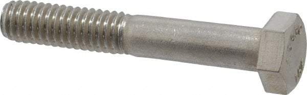 Value Collection - 5/16-18 UNC, 2" Length Under Head Hex Head Cap Screw - Grade 18-8 Stainless Steel, 1/2" Hex - Apex Tool & Supply
