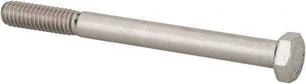 Value Collection - 5/16-18 UNC, 3-1/2" Length Under Head Hex Head Cap Screw - Grade 18-8 Stainless Steel, 1/2" Hex - Apex Tool & Supply