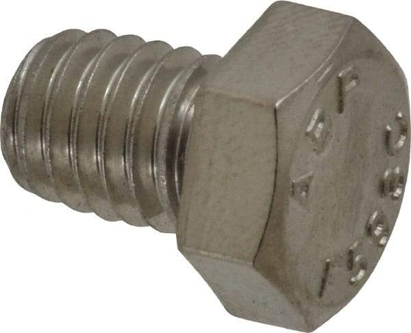 Value Collection - 3/8-16 UNC, 1/2" Length Under Head Hex Head Cap Screw - Grade 18-8 Stainless Steel, 9/16" Hex - Apex Tool & Supply