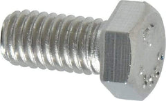 Value Collection - 3/8-16 UNC, 3/4" Length Under Head Hex Head Cap Screw - Grade 18-8 Stainless Steel, 9/16" Hex - Apex Tool & Supply