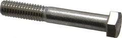 Value Collection - 3/8-16 UNC, 2-1/2" Length Under Head Hex Head Cap Screw - Grade 18-8 Stainless Steel, 9/16" Hex - Apex Tool & Supply